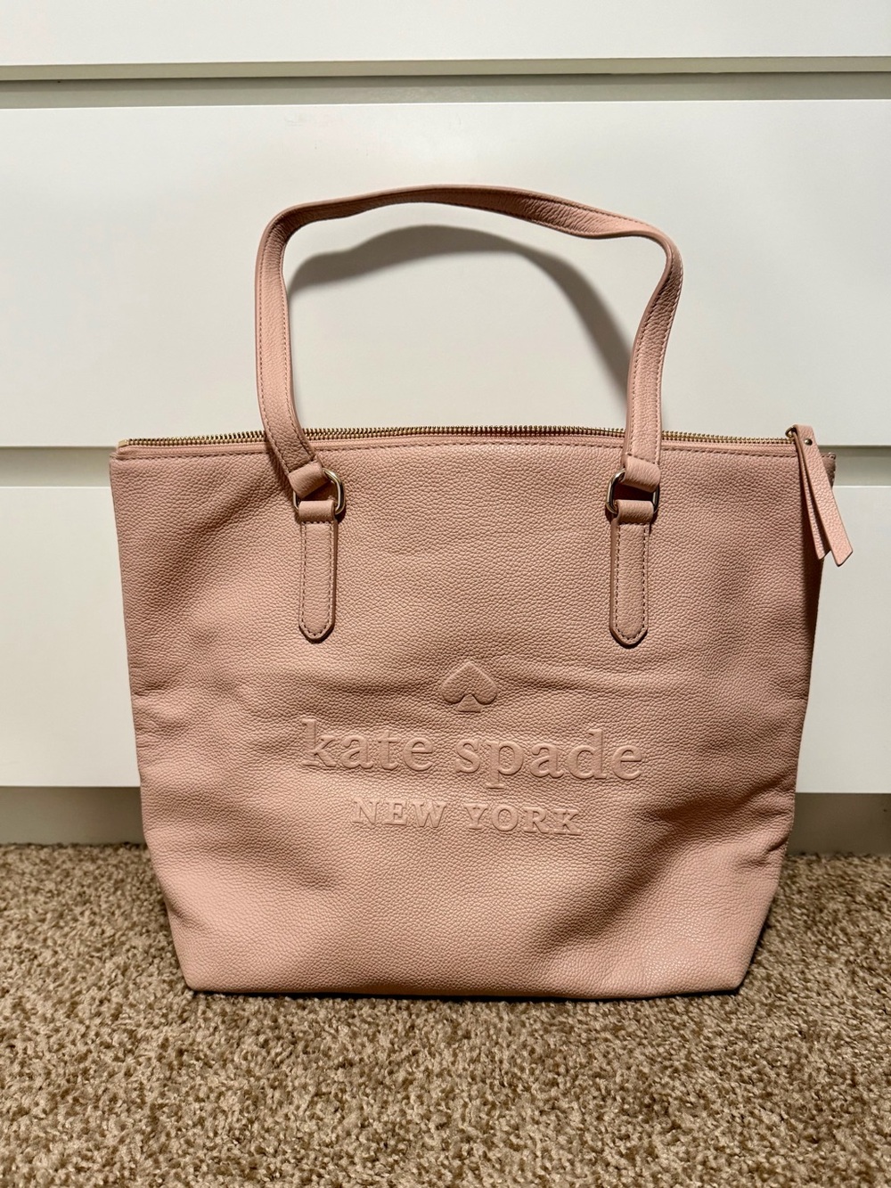 kate spade Blush Pink Leather Tote Bag